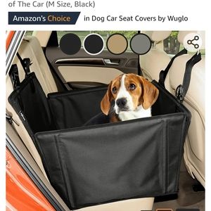 New! Wuglo Small pet animal dog car carrier portable travel seat Black